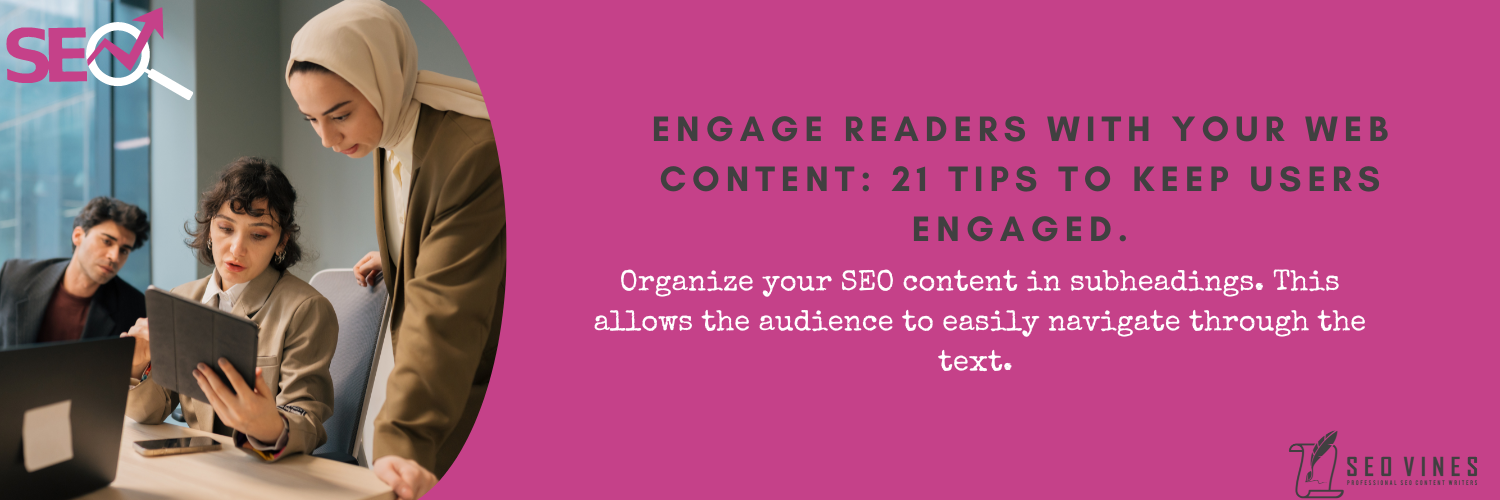 Engage Readers With Your Web Content