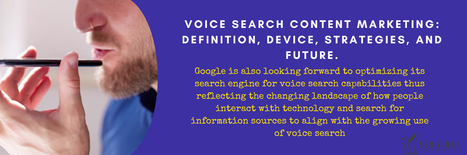 Voice search content marketing